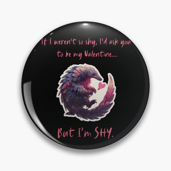 Item preview, Cute Shy Pangolin Valentine Design for Every Introvert designed and sold by KZurHTPC.