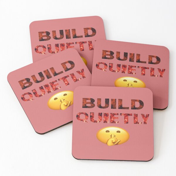 Item preview, Build Quietly Minimalist Motivation Quote designed and sold by SaviourVibes.
