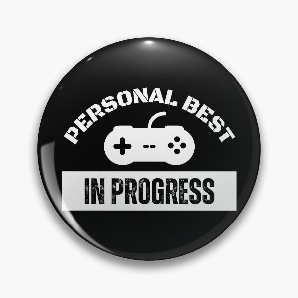 Item preview, Personal Best in Progress – Retro Controller Arcade Style designed and sold by PHRASEandSTYLE.