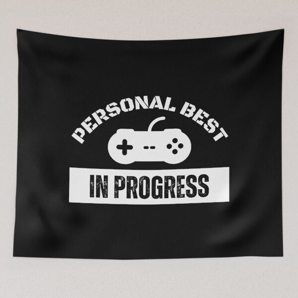 Item preview, Personal Best in Progress – Retro Controller Arcade Style designed and sold by PHRASEandSTYLE.