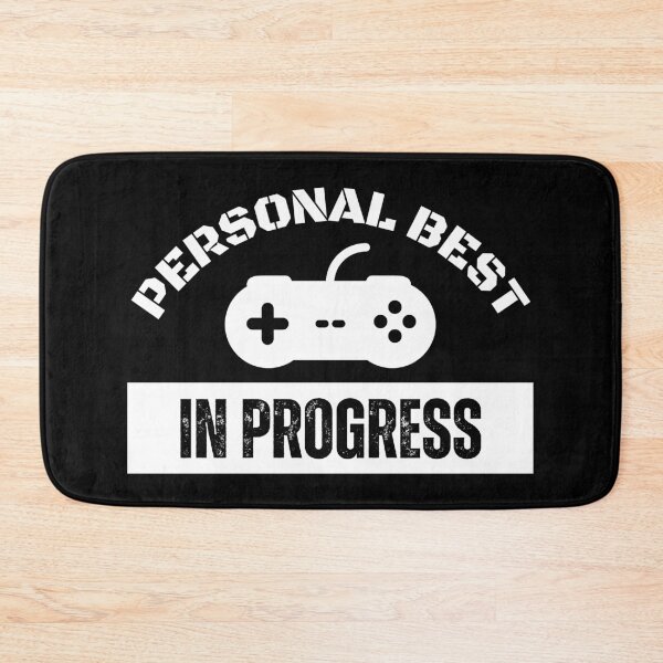 Item preview, Personal Best in Progress – Retro Controller Arcade Style designed and sold by PHRASEandSTYLE.