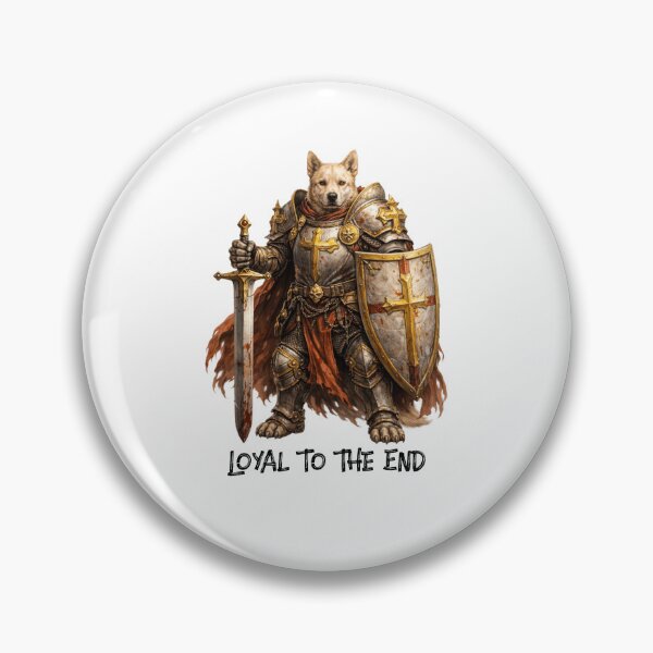 Item preview, Dog Paladin – Loyal to the End | Warrior Animals designed and sold by DigiWoosh.