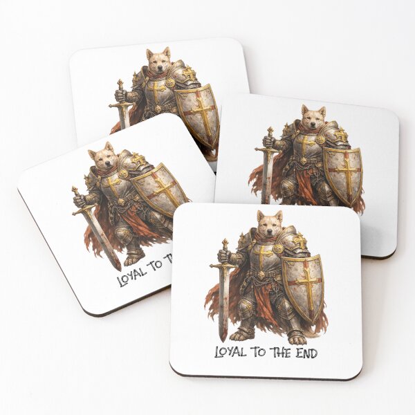 Item preview, Dog Paladin – Loyal to the End | Warrior Animals designed and sold by DigiWoosh.