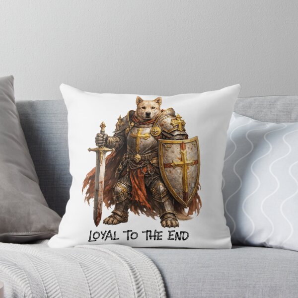 Item preview, Dog Paladin – Loyal to the End | Warrior Animals designed and sold by DigiWoosh.