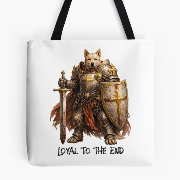 Item preview, Dog Paladin – Loyal to the End | Warrior Animals designed and sold by DigiWoosh.