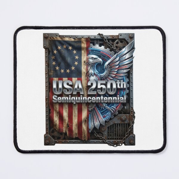 Item preview, Split Flag 1776-2026 Eagle Chrome Tee designed and sold by JaaCreativeShop.