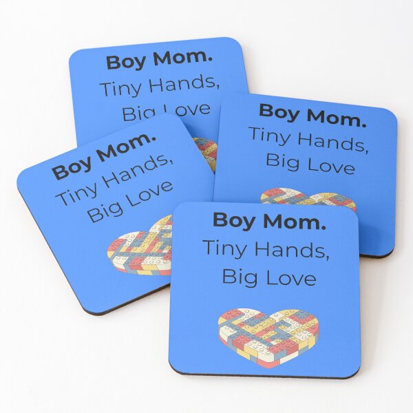 Item preview, Boy Mom. Tiny Hands, Big Love – Brick Heart Illustration for Mothers of Boys designed and sold by MadeInNapTime.