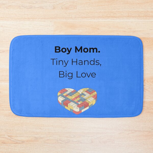 Item preview, Boy Mom. Tiny Hands, Big Love – Brick Heart Illustration for Mothers of Boys designed and sold by MadeInNapTime.