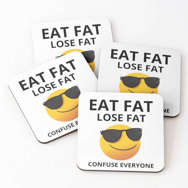 Item preview, Eat Fat. Lose Fat. Confuse Everyone. Funny Gifts for People on a Ketogenic and Carnivore Diet designed and sold by MOKRONOS.