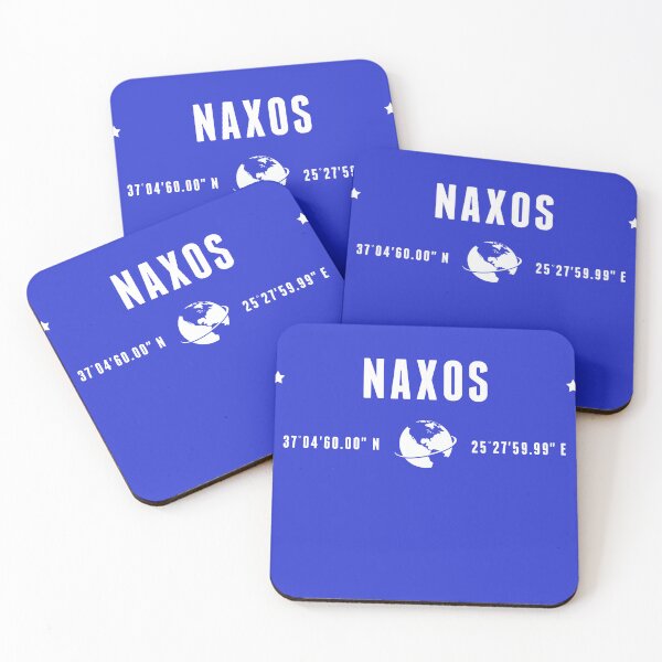 Item preview, Naxos Greece Coordinates Globe Travel designed and sold by capricedefille.