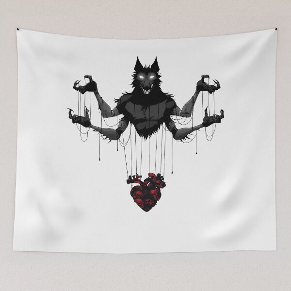 Item preview, You Pull My Heart Strings - Red Skulls designed and sold by Artsy Sharky.