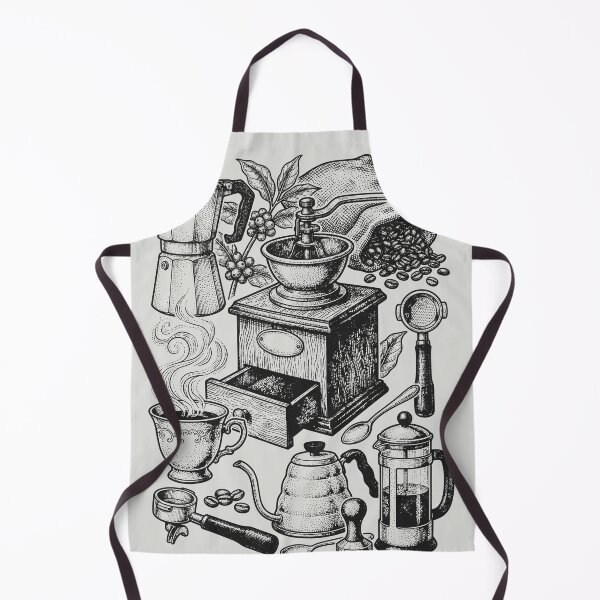 Item preview, Classic Coffee Tools - Vintage Black Ink Engraving designed and sold by DigitalGlade.