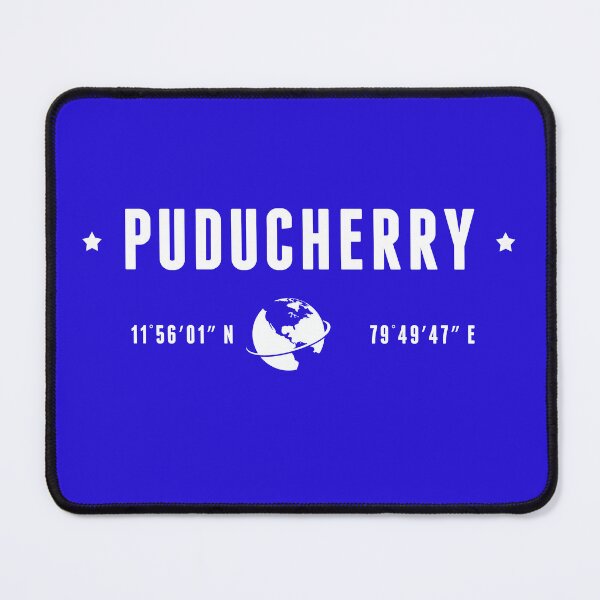 Item preview, Puducherry India Coordinates Globe Travel designed and sold by capricedefille.