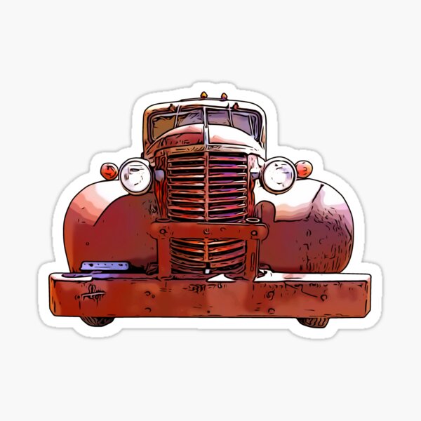 Heavy Duty Vintage Truck 1930's Sticker