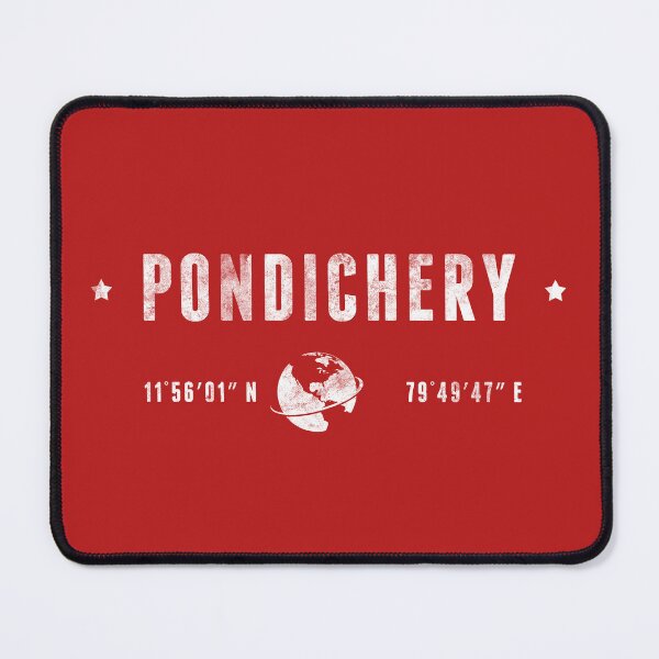 Item preview, Pondicherry India Coordinates Globe Travel designed and sold by capricedefille.
