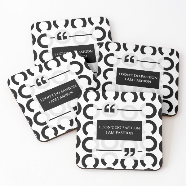 Item preview, Fashion Icon Quote - Monochrome designed and sold by SaltedBeachPaperie.