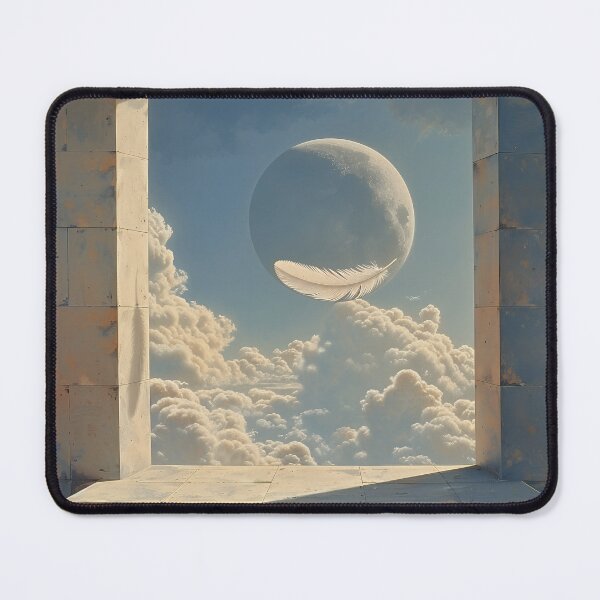 Item preview, Cosmic Feather & Massive Moon – Mystical Rustic Frame designed and sold by EK-World.