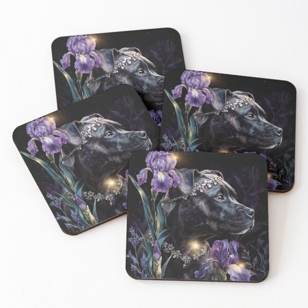 Item preview, Iris Staffordshire Illustration designed and sold by Nocturne  Paws.