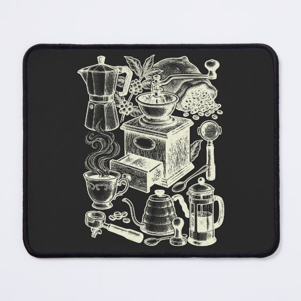 Item preview, Vintage Coffee Blackboard - Cream on Dark Aesthetic designed and sold by DigitalGlade.