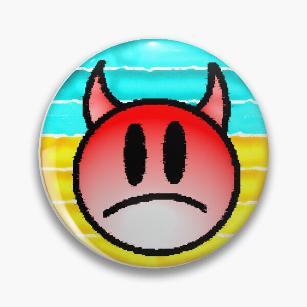 Item preview, Emoji red devil sad cartoon style emotional attitude designed and sold by AstronautMerch.