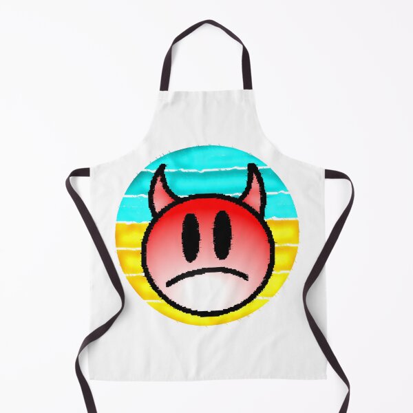 Item preview, Emoji red devil sad cartoon style emotional attitude designed and sold by AstronautMerch.