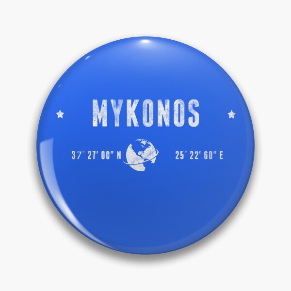 Item preview, Mykonos Greece Coordinates Globe Travel designed and sold by capricedefille.