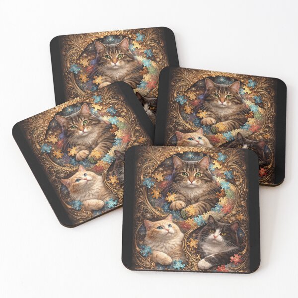 Item preview, Puzzle Magic Cat T-shirt designed and sold by tSpins.