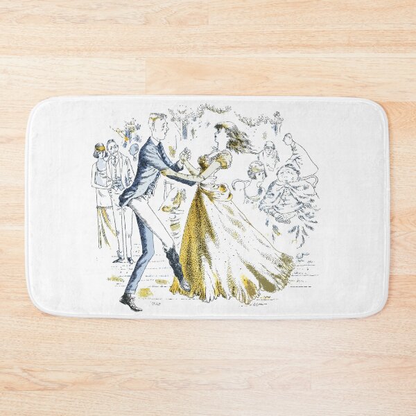 Item preview, Vintage Ballroom Dance Couple - Romantic Victorian Waltz Illustration designed and sold by Latikshop.