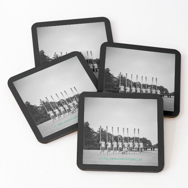 Item preview, Rowing Sure Beats Therapy Vintage Rowing Art designed and sold by Michael van der Hoorn.