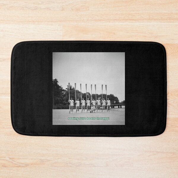 Item preview, Rowing Sure Beats Therapy Vintage Rowing Art designed and sold by Michael van der Hoorn.