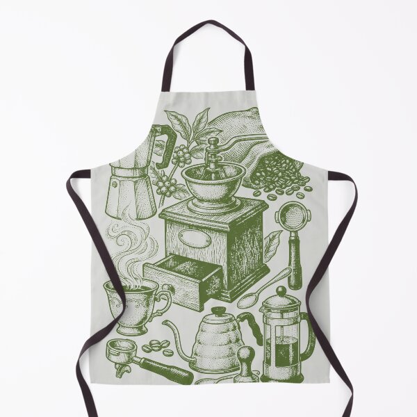 Artikelvorschau, Olive Green Coffee Botany – Vintage-Bio-Stil entworfen und verkauft von DigitalGlade.