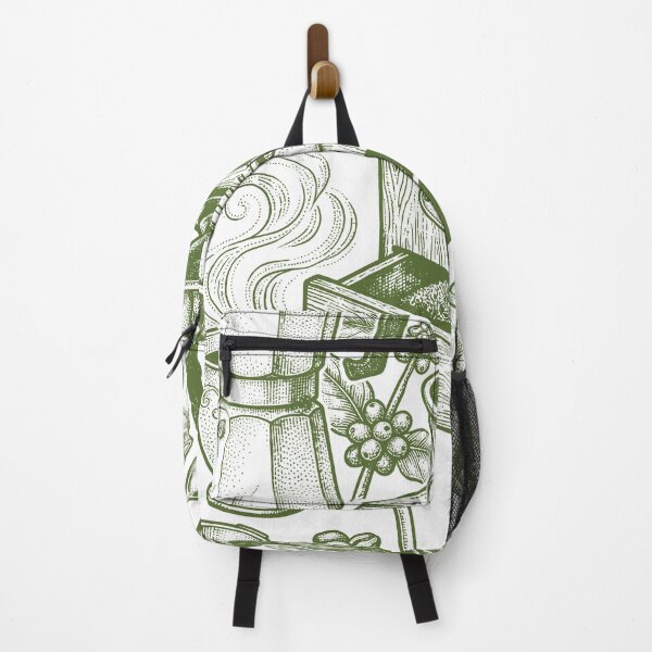 Item preview, Olive Green Coffee Botany - Vintage Organic Style designed and sold by DigitalGlade.