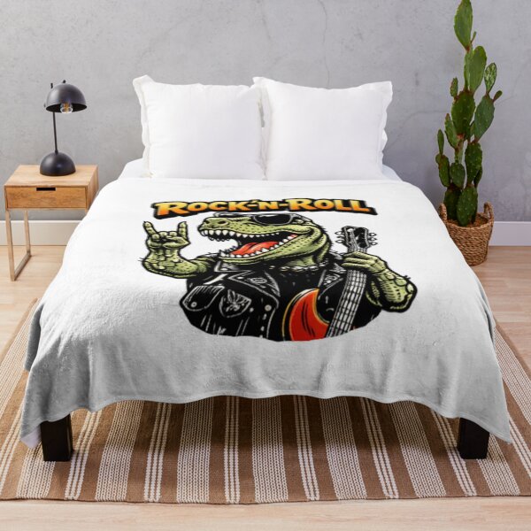 Item preview, Rocking T-Rex Dinosaur Guitarist Design designed and sold by TrendlyStudio.