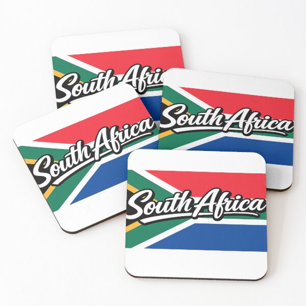 Item preview, South Africa Flag Design – South African Pride Modern Typography Art designed and sold by GarnerSupplyCo.