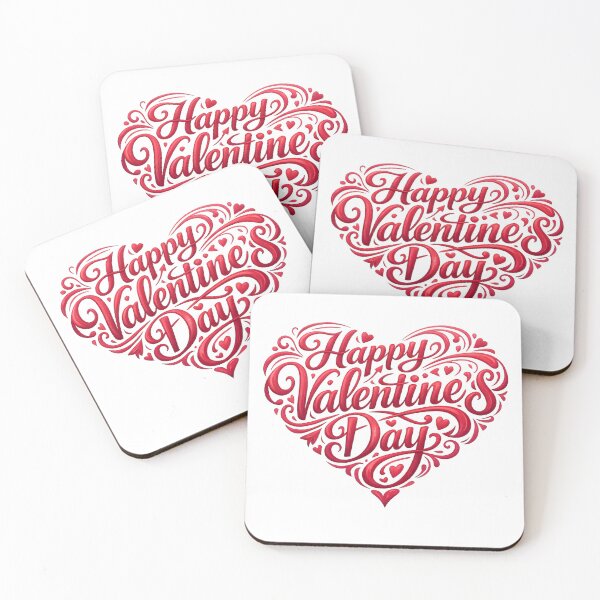 Item preview, Happy Valentine’s Day Heart Typography designed and sold by CessB.
