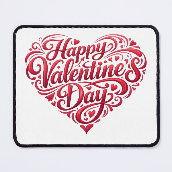Item preview, Happy Valentine’s Day Heart Typography designed and sold by CessB.