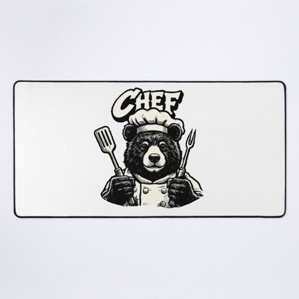 Item preview, Funny Bear Chef Cooking Kitchen Design designed and sold by TrendlyStudio.