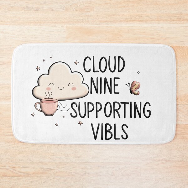 Item preview, Cute Cloud Nine Supporting Vibes designed and sold by Emamohamed.