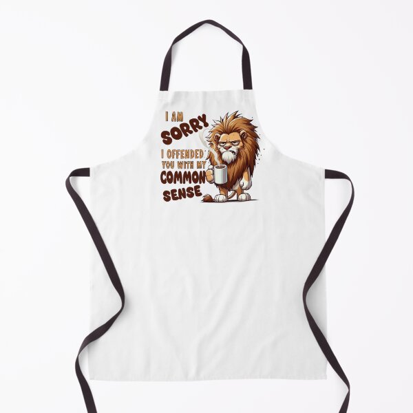 Item preview, Grumpy Lion Coffee Mug – Funny Sarcastic Quote “I’m Sorry I Offended You With My Common Sense” – Humor Gift Mug designed and sold by Compass and a Camera.