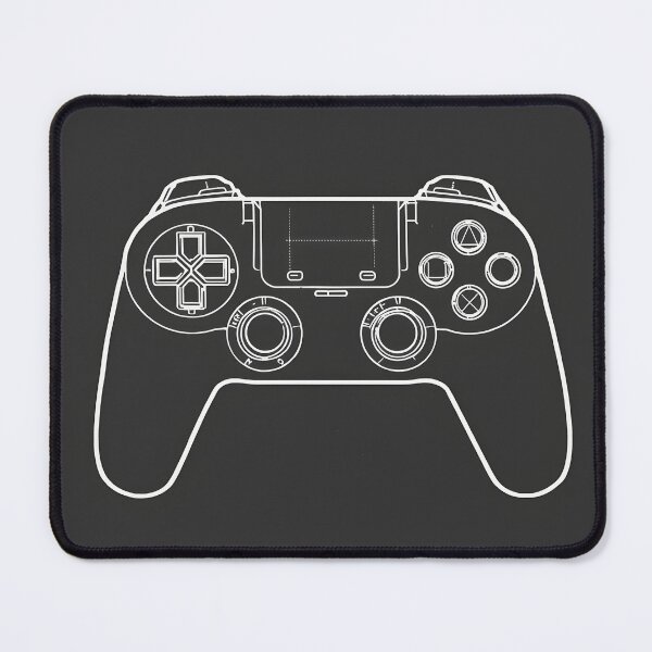 Item preview, Monochrome Controller Blueprint – Minimalist Gamer Design designed and sold by ThePixelArchive.