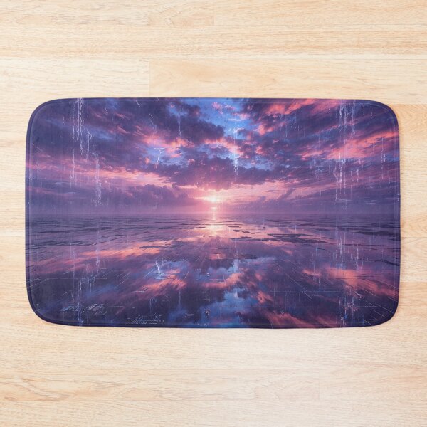 Item preview, Digital Horizon: Cyberpunk Sunset Over Circuit Sea designed and sold by KYOFRAME.