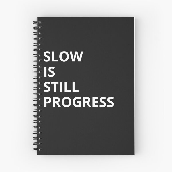 Item preview, Slow Is Still Progress Minimal Fitness Shirt | Workout Motivation designed and sold by The Firestarter T-shirt Store.