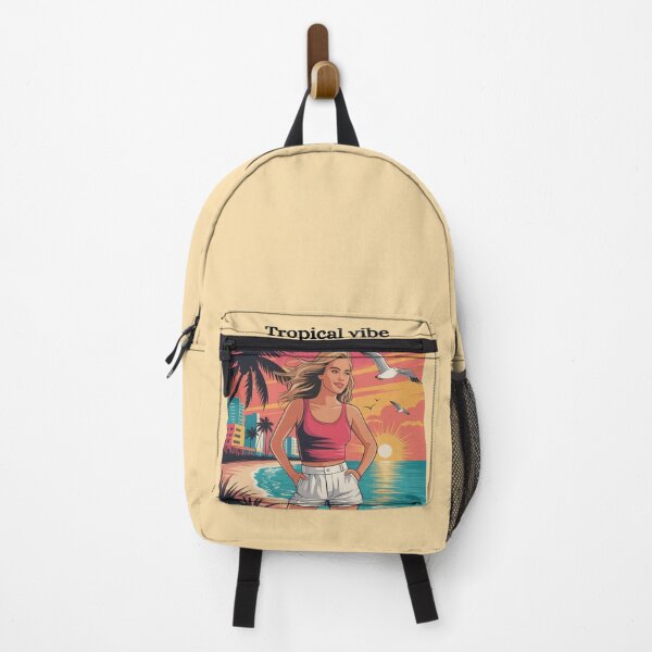 Item preview, Florida Sunset Girl – Coastal City Vibes Art designed and sold by Goodvibemini.
