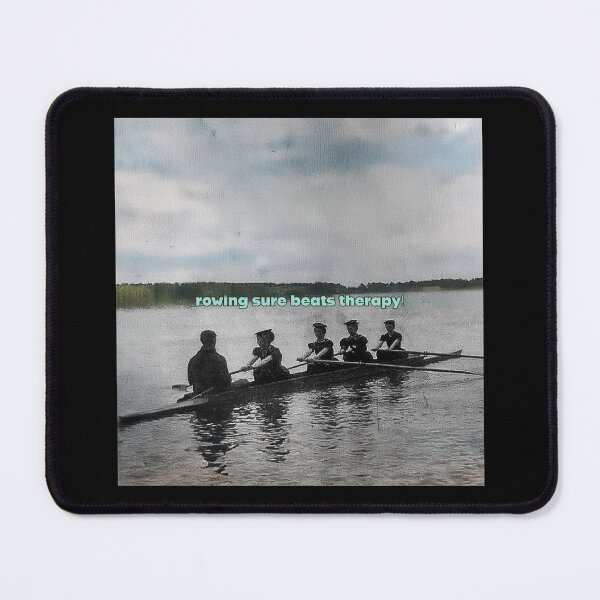 Item preview, Rowing Sure Beats Therapy Vintage Rowing Art Print designed and sold by Michael van der Hoorn.