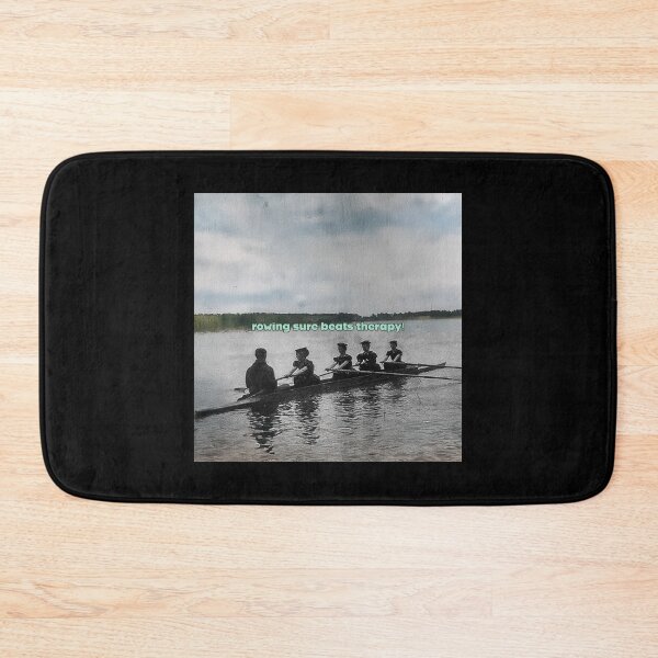 Item preview, Rowing Sure Beats Therapy Vintage Rowing Art Print designed and sold by Michael van der Hoorn.