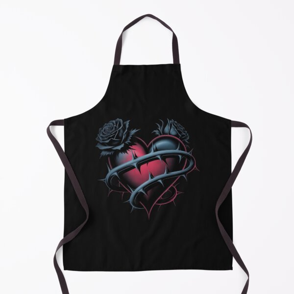Item preview, Gothic Valentine Heart Wrapped in Black Roses designed and sold by miriamo25.