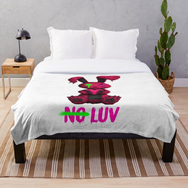 Item preview, No Luv Broken Bunny - Red Pink Green designed and sold by Artsy Sharky.