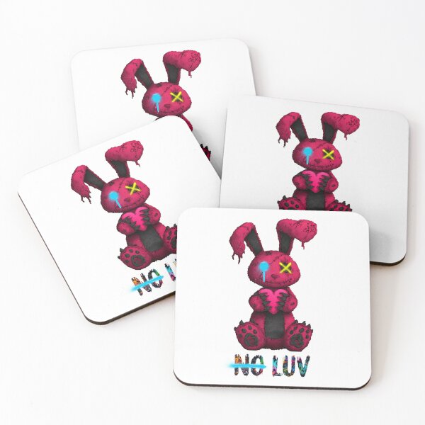 Item preview, No Luv Broken Bunny - Red Yellow Blue designed and sold by Artsy Sharky.