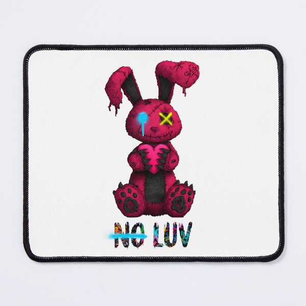 Item preview, No Luv Broken Bunny - Red Yellow Blue designed and sold by Artsy Sharky.