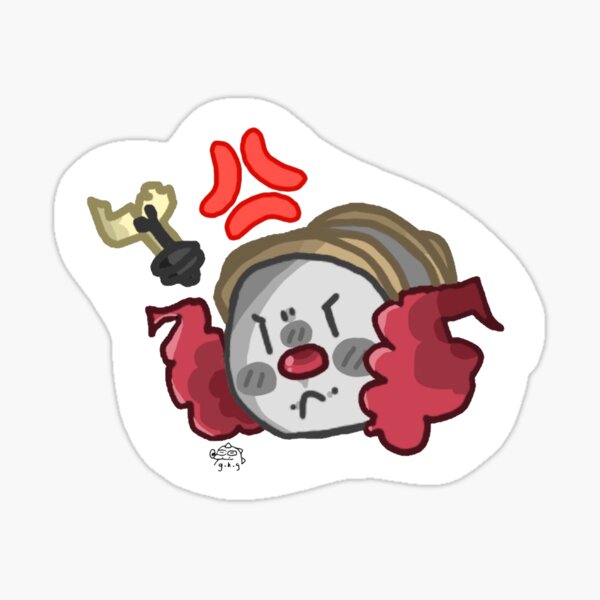 Ulangor Sticker By Squiddbubbles Redbubble - scared santa roblox